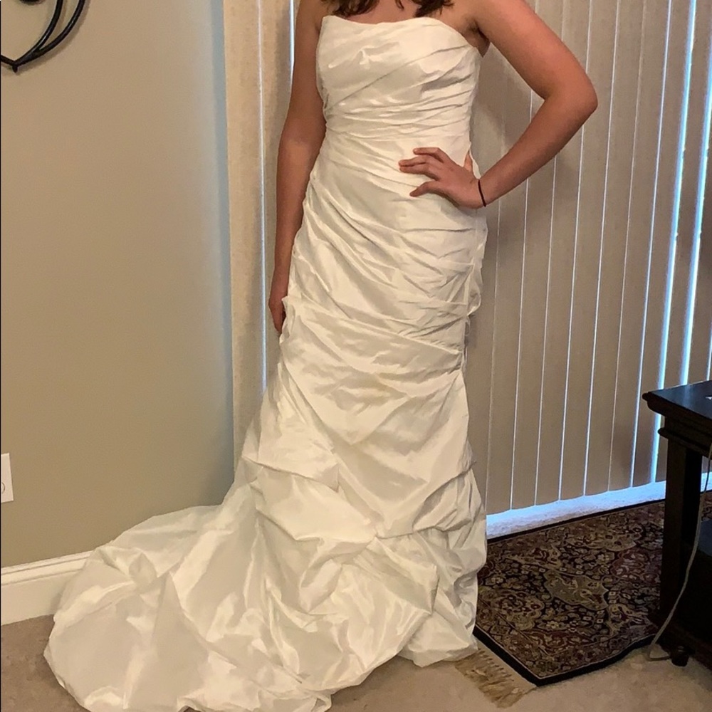 💝DAVID’S BRIDAL > TAFFETA MERMAID WEDDING DRESS